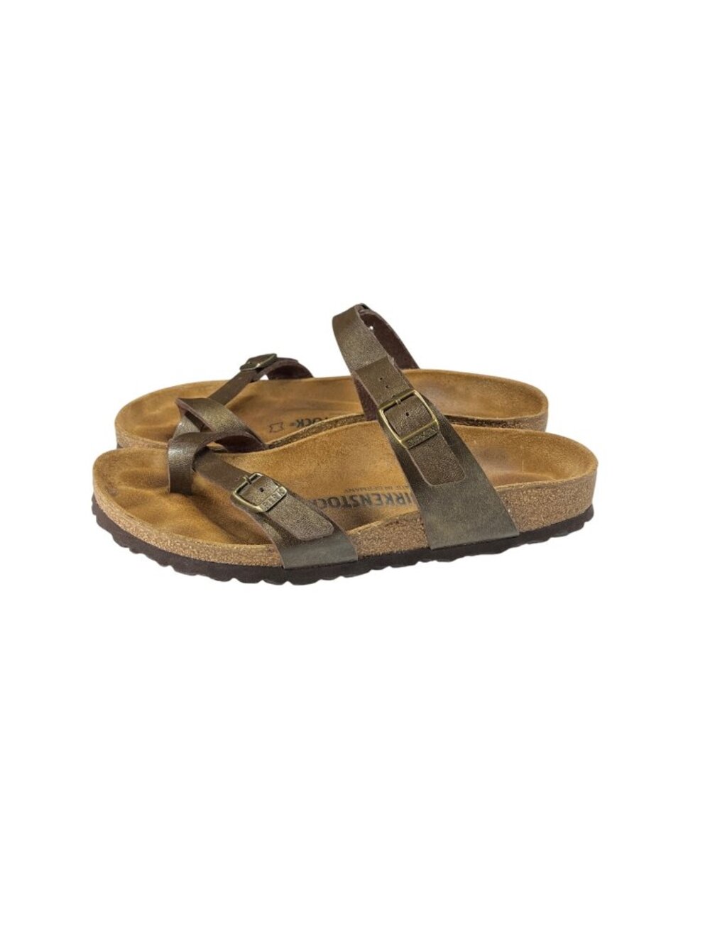 ***SOLD*** Birkenstock Mayari Sandals Womens Size 8 Bronze Adjustable Buckles